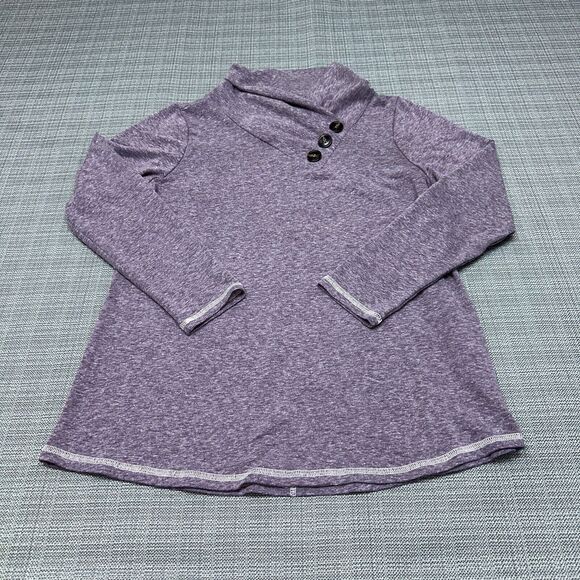Soft Surroundings Shirt Womens Petite Small Purple Brinley Sweater Sweatshirt - Picture 1 of 10